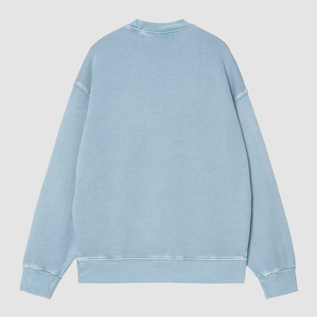 Nelson Sweat Clay Blue Garment Dyed