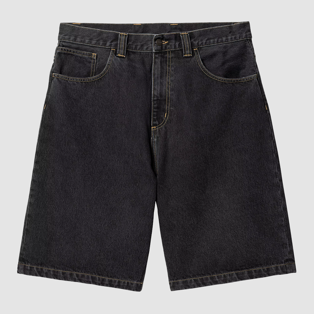 Brandon Short Black Stone Washed