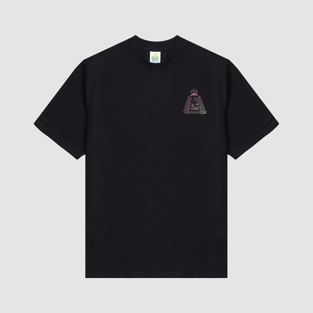 Hikerdelic Consult The Mushroom SS T-Shirt Black