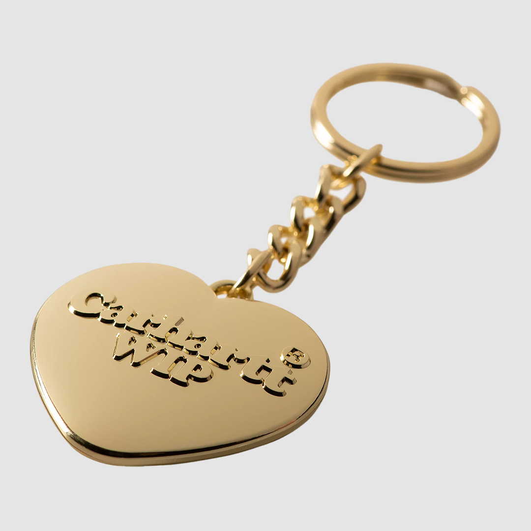 Heart Keychain Gold