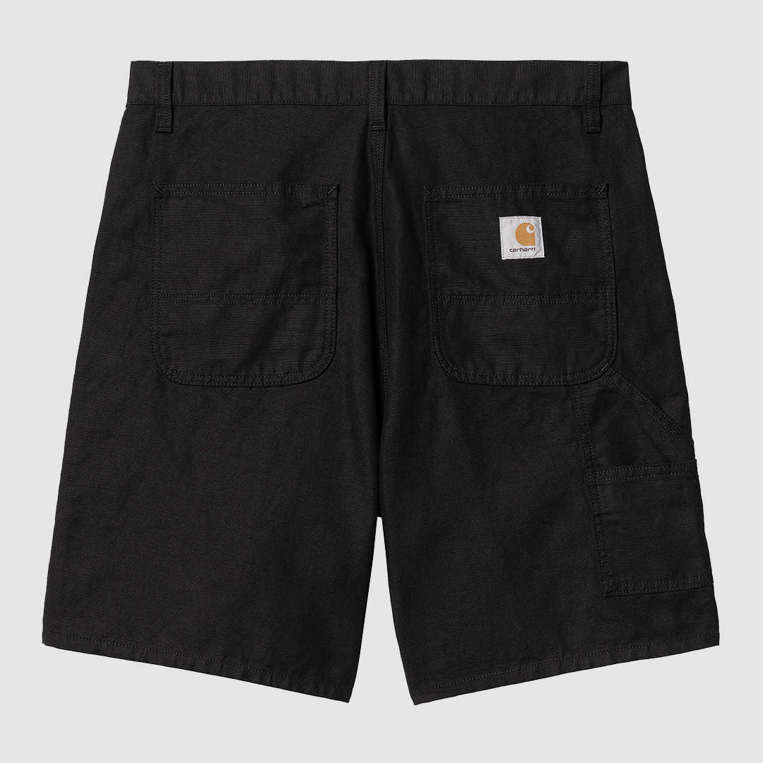 Walter Single Knee Short Black Rinsed