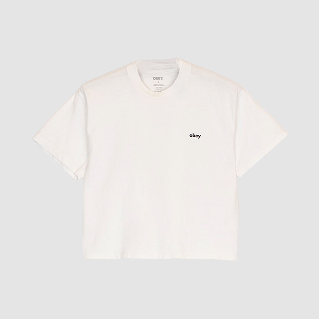 Obey Water Color Flower T-Shirt White