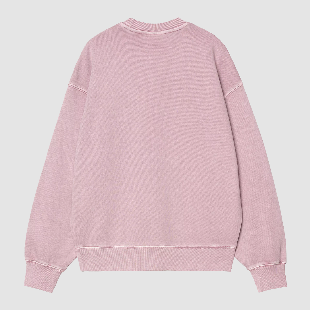 W' Nelson Sweat Hortensia Garment Dyed
