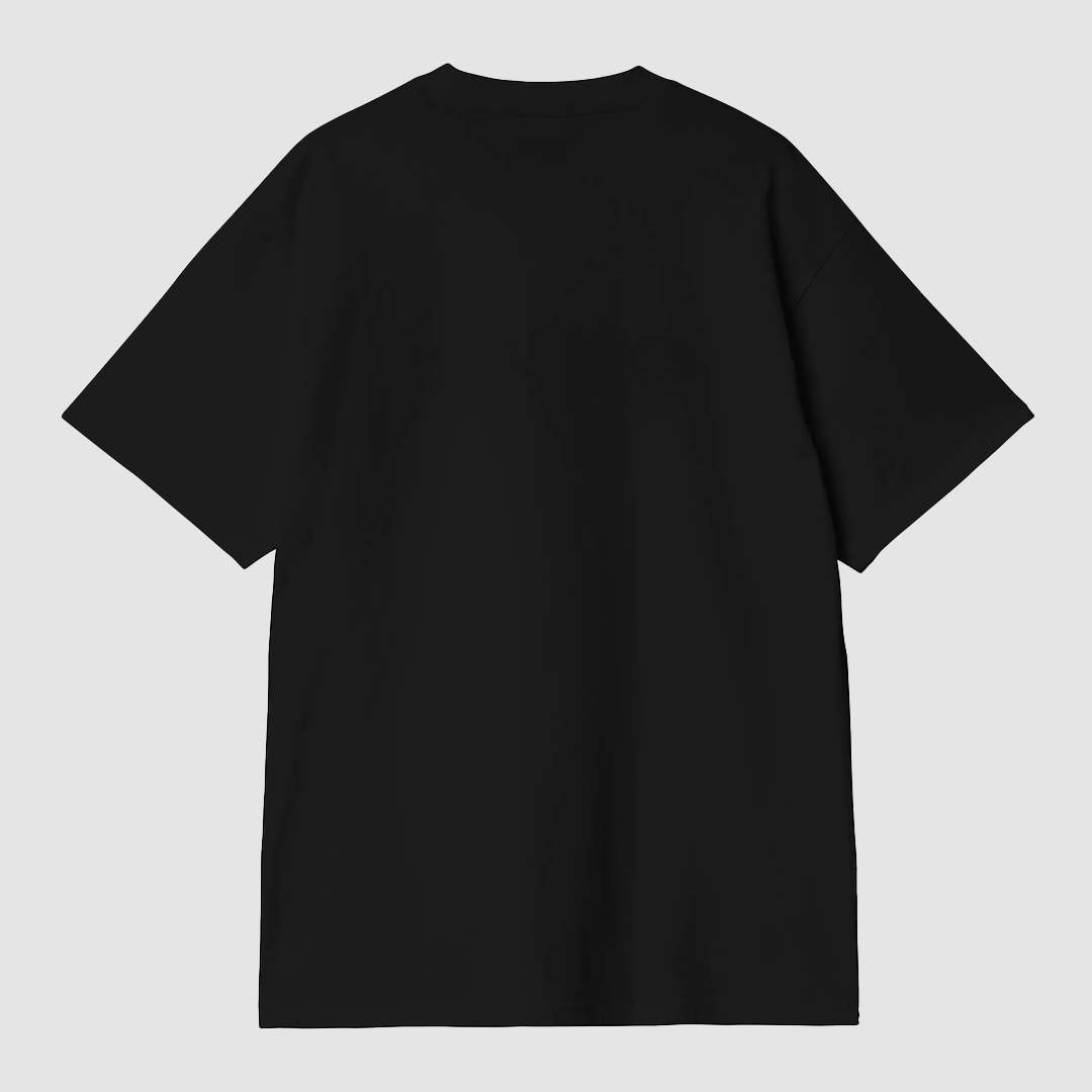 S/S Label Script T-Shirt Black