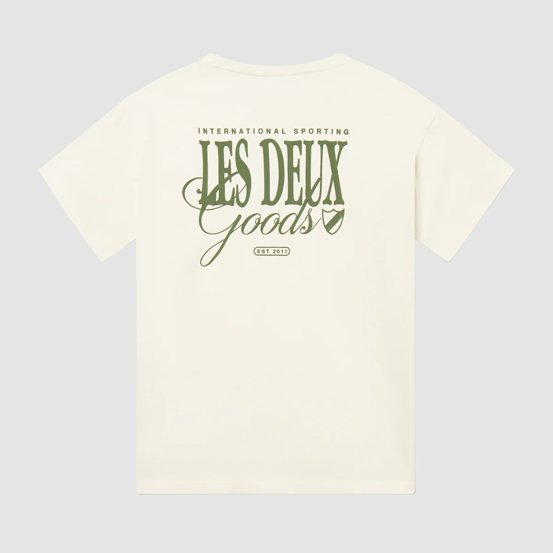 Goods T-Shirt Ivory / Chive Green