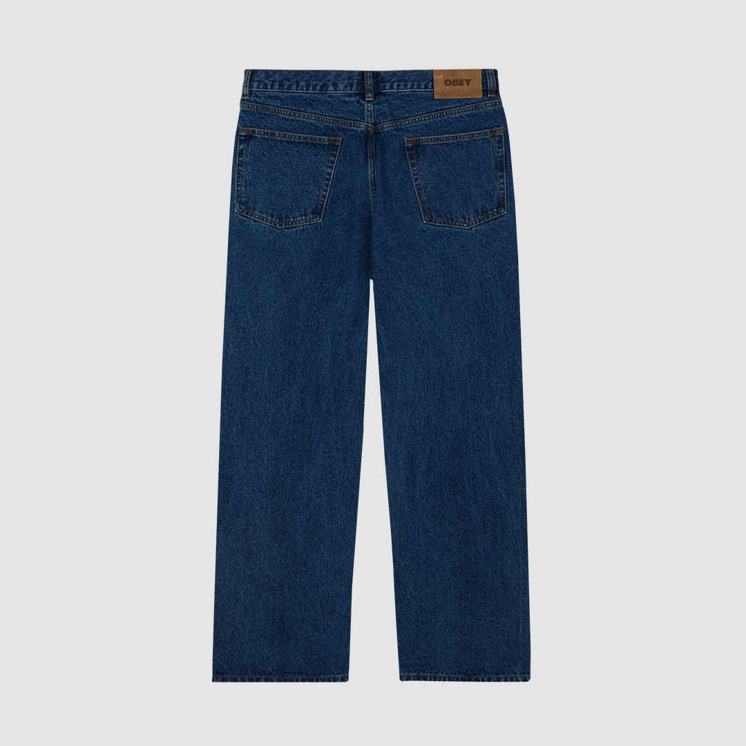 Classic Baggy Denim Stone Wash Indigo