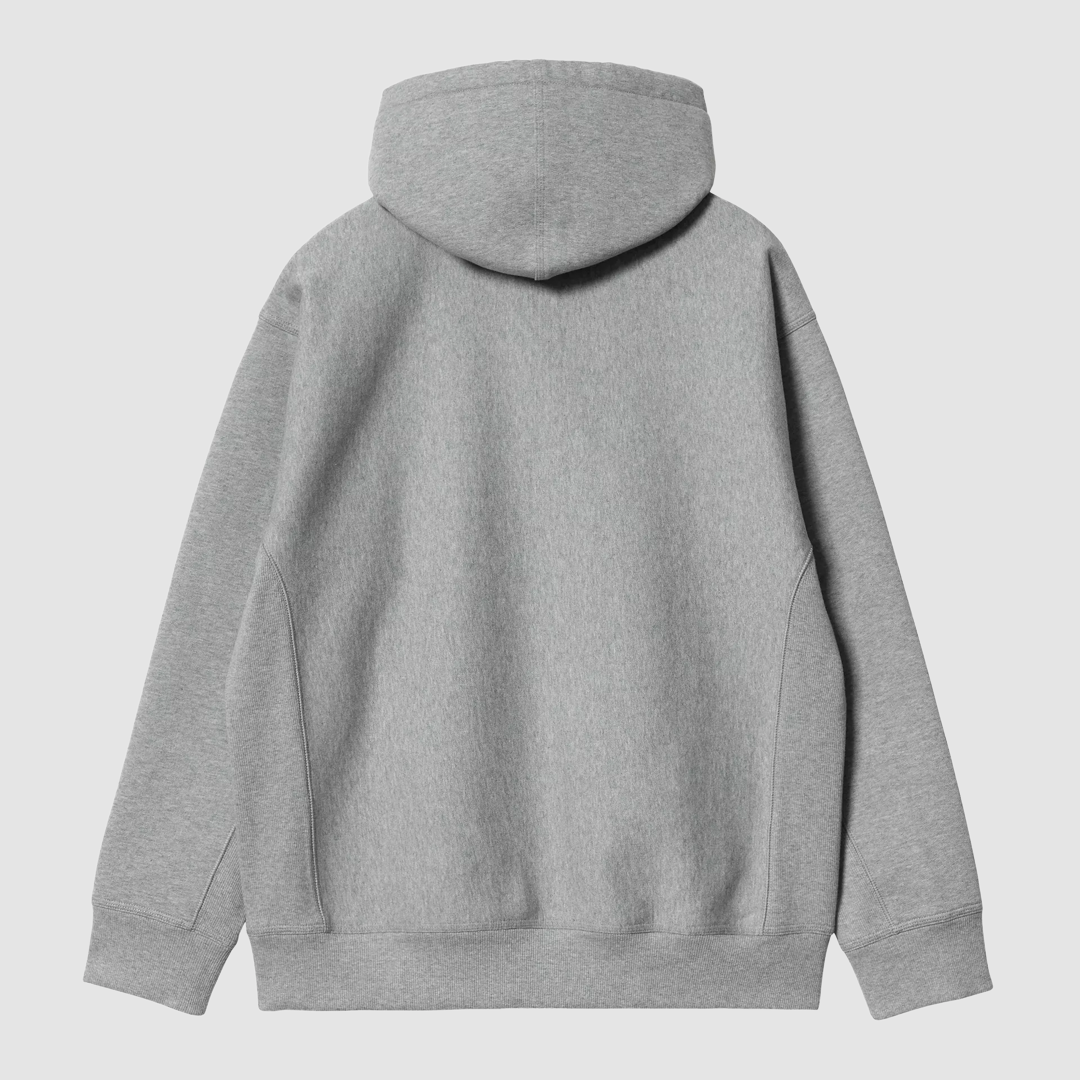 Hooded American Script Sweat Grey Heather