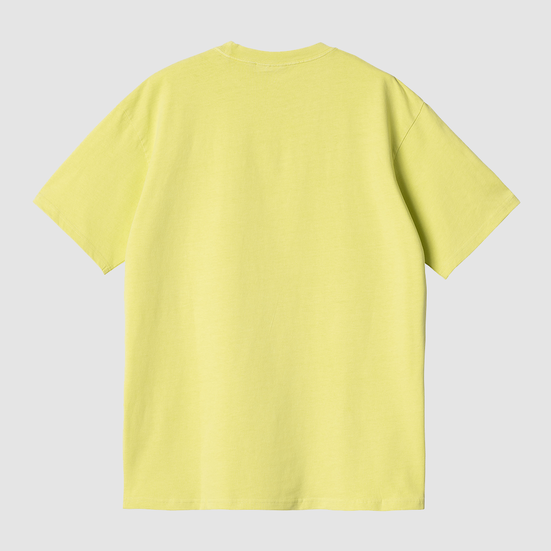 S/S Duster Script T-Shirt Arctic Lime Garment Dyed