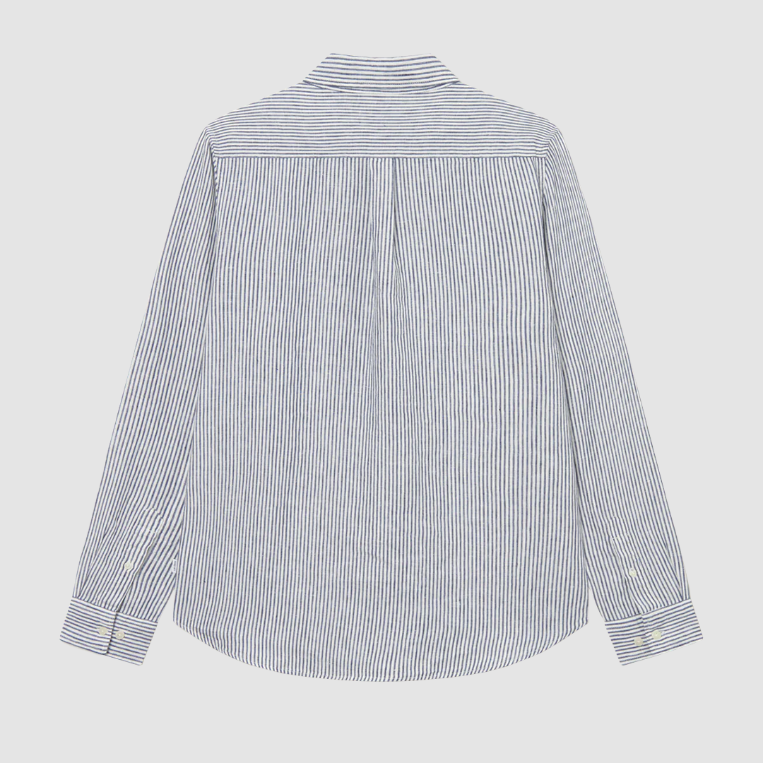 Kristian Linen BD Shirt Light Ivory / Blueprint