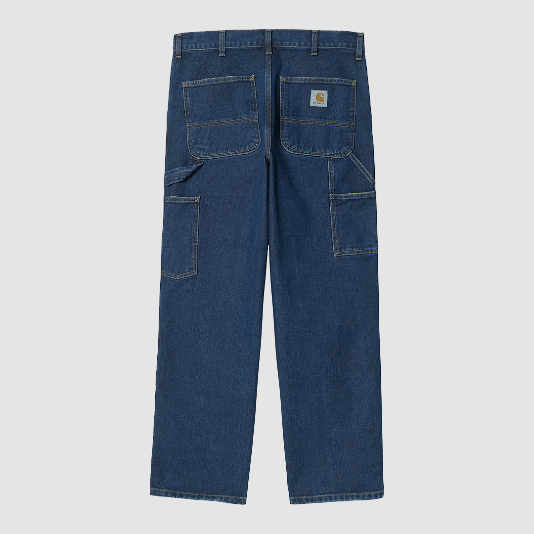 Double Knee Pant Blue Stone Washed