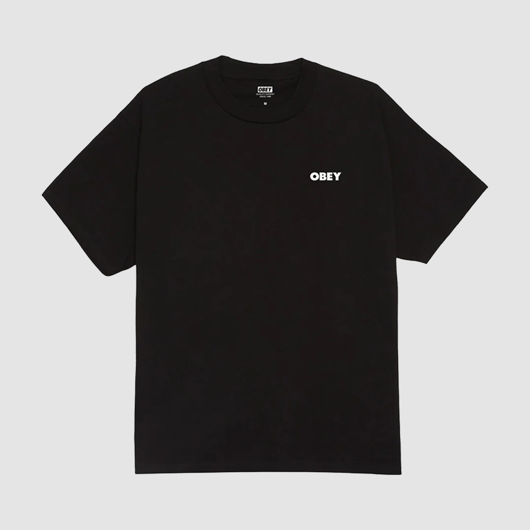 Obey Quarter Icon T-Shirt Black