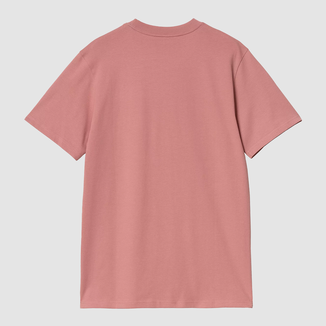 S/S Script T-Shirt Dusty Rose / Sycamore Tree