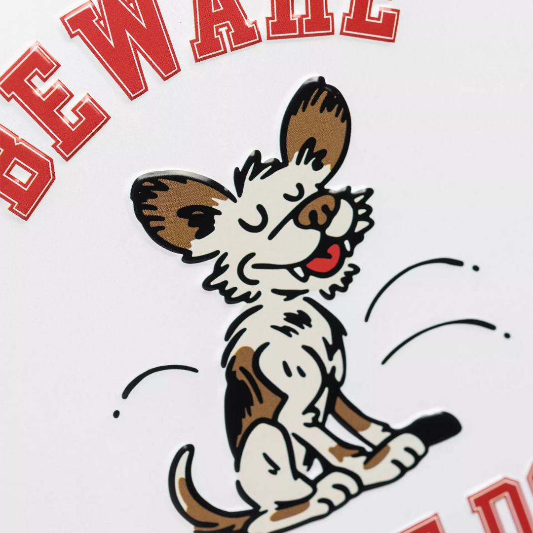 Wild Dog Beware Plate Multicolor