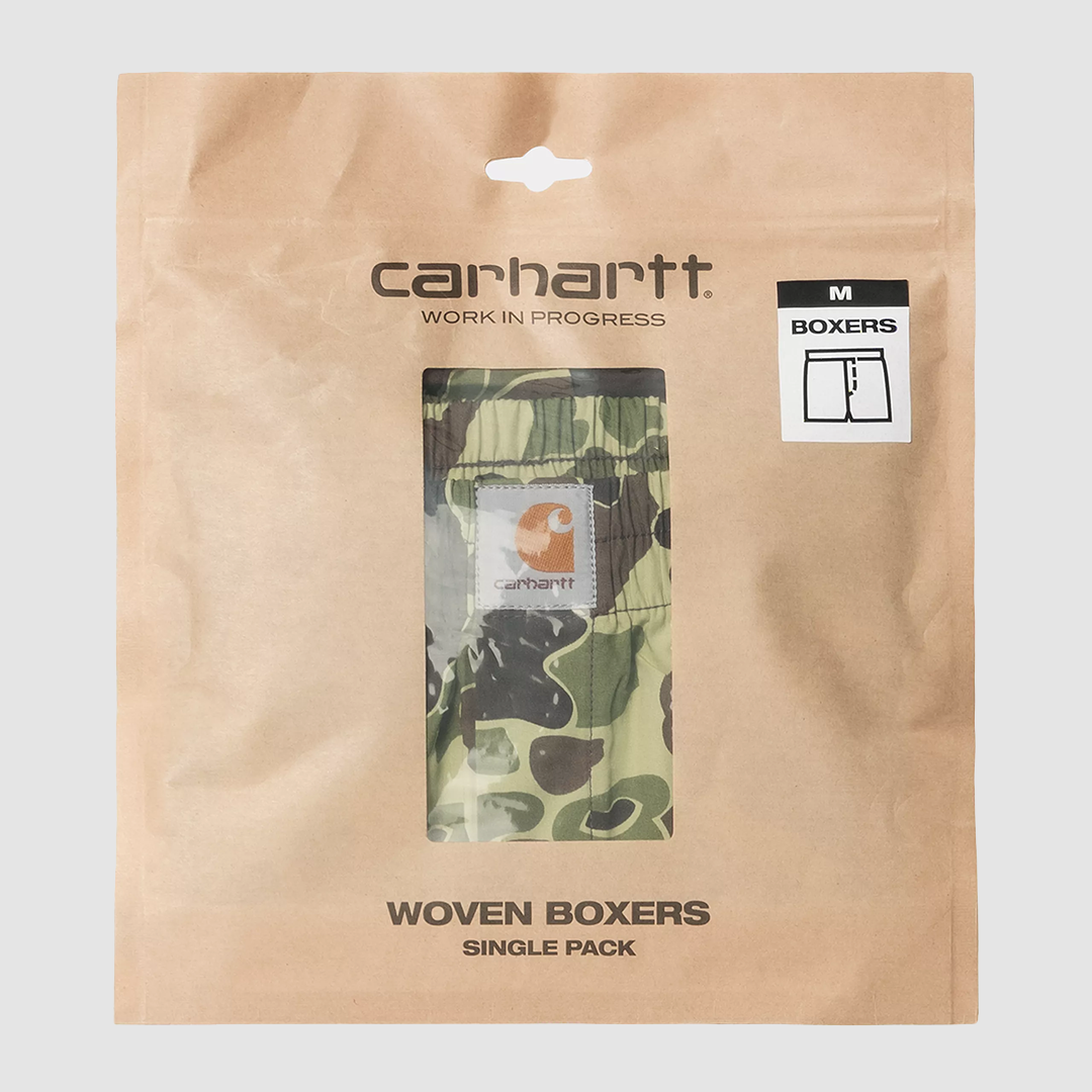 Cotton Boxer Camo Duck Green