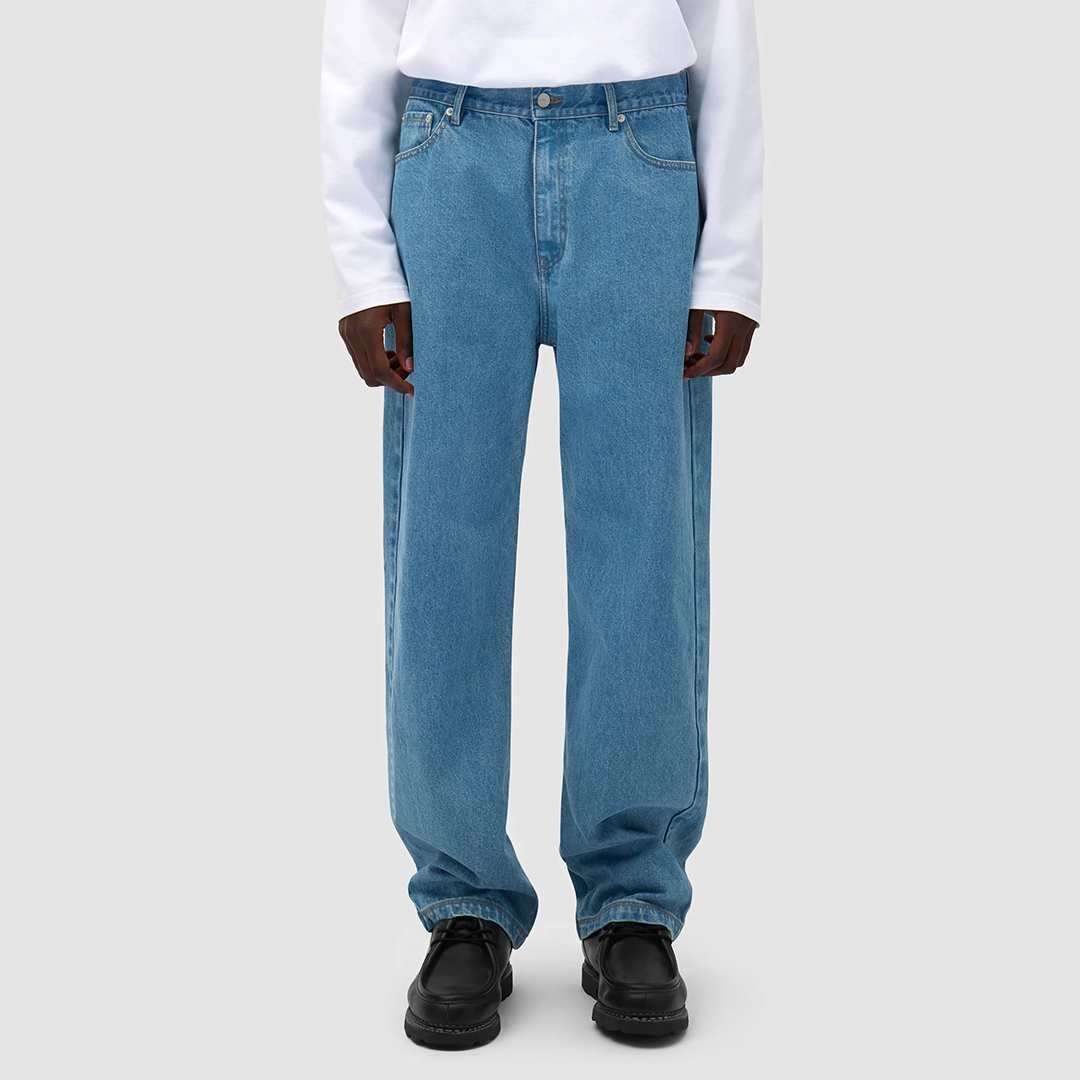 Bird Logo Denim Pants Bleach