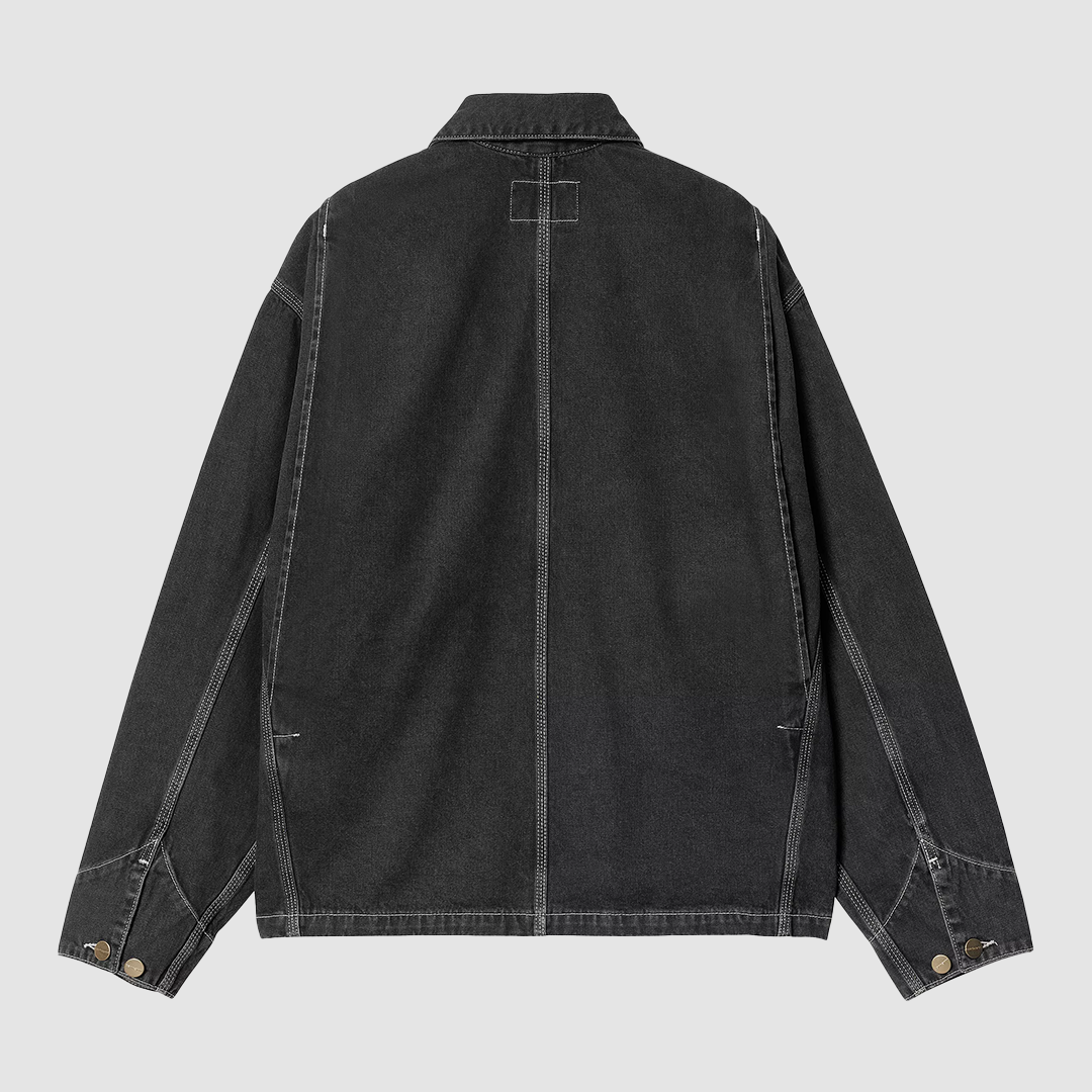 W' OG Michigan Coat Black Stone Washed