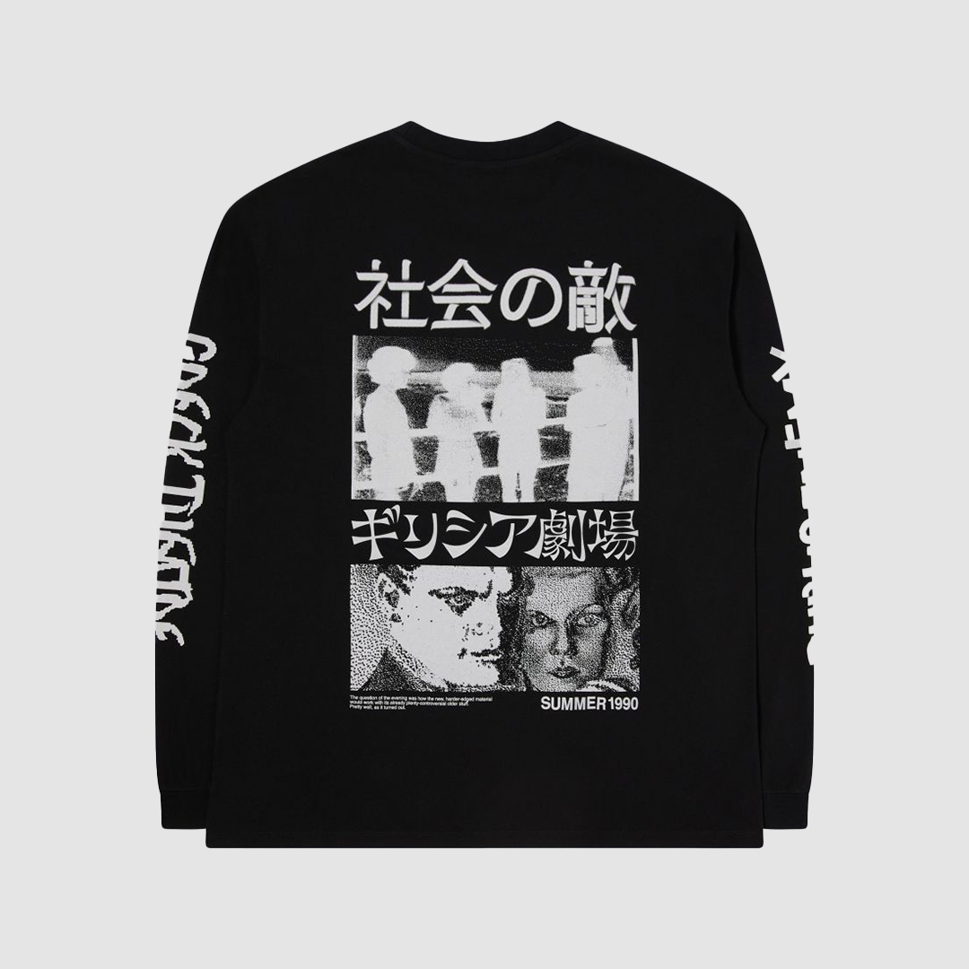 Public Enemy LS T-Shirt Black