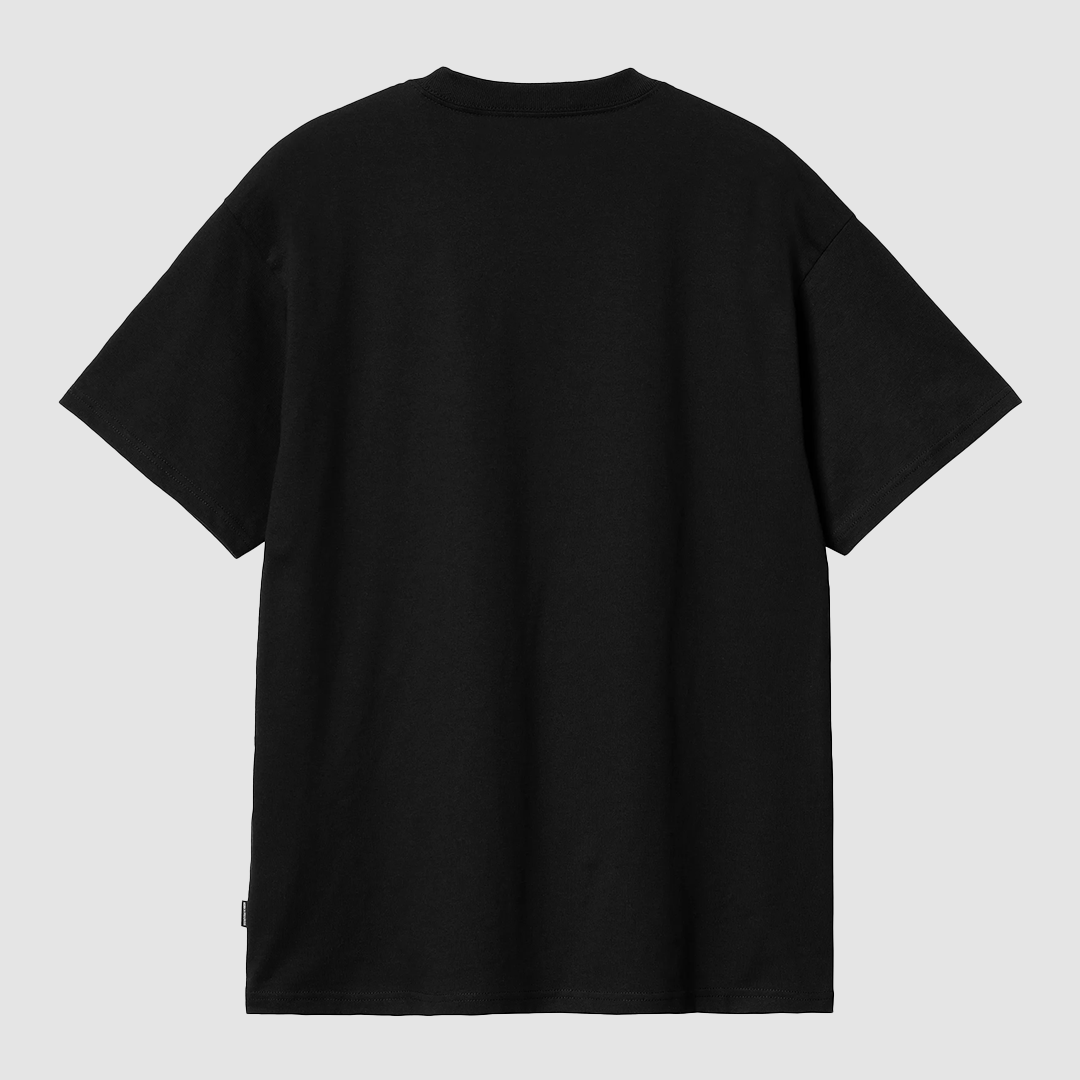 S/S Heart Train Pocket T-Shirt Black