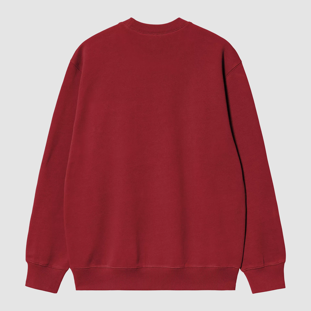 Carhartt Sweat Scarlet / Graphite