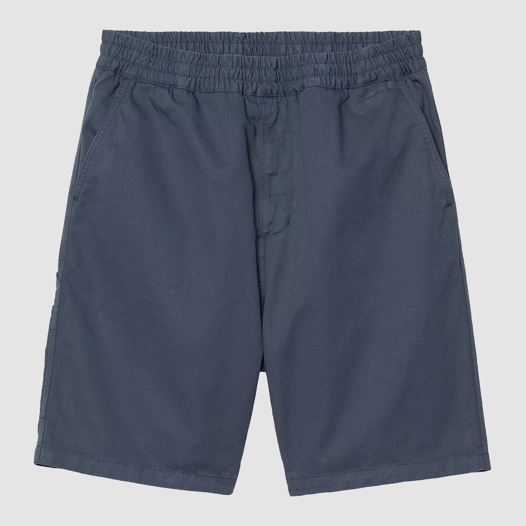 Flint Short Dusky Blue Garment Dyed