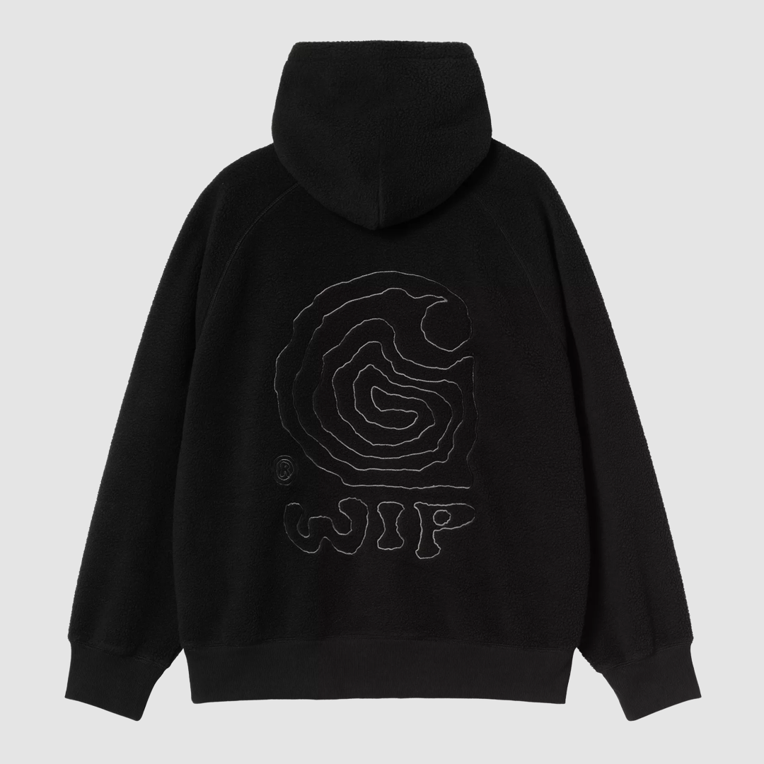 Hooded Helix Sweat Black / Porphyry