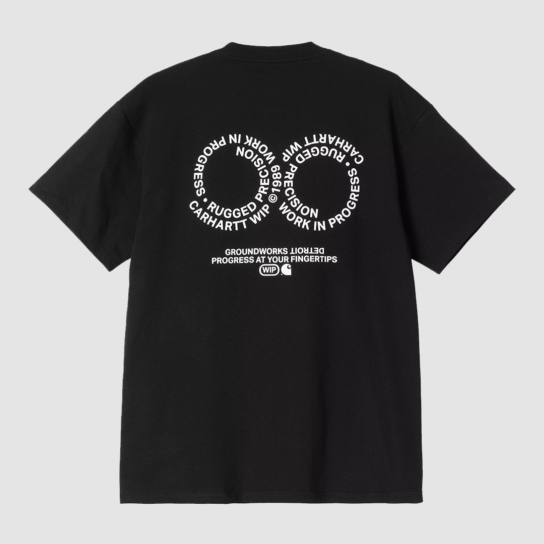 S/S Rotation T-Shirt Black / White