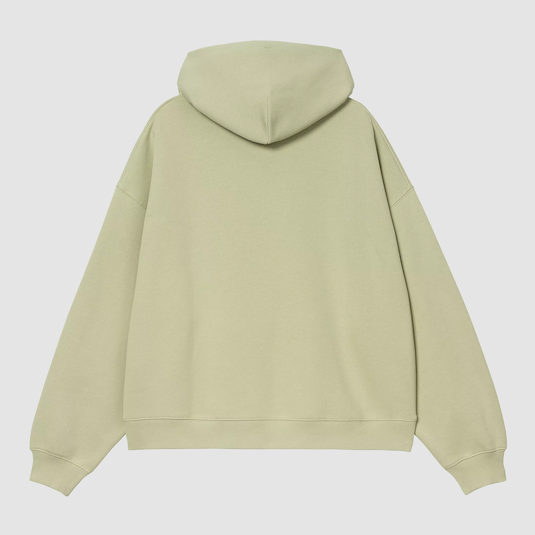W' Hooded Solar Chrome Sweat Pale Olive