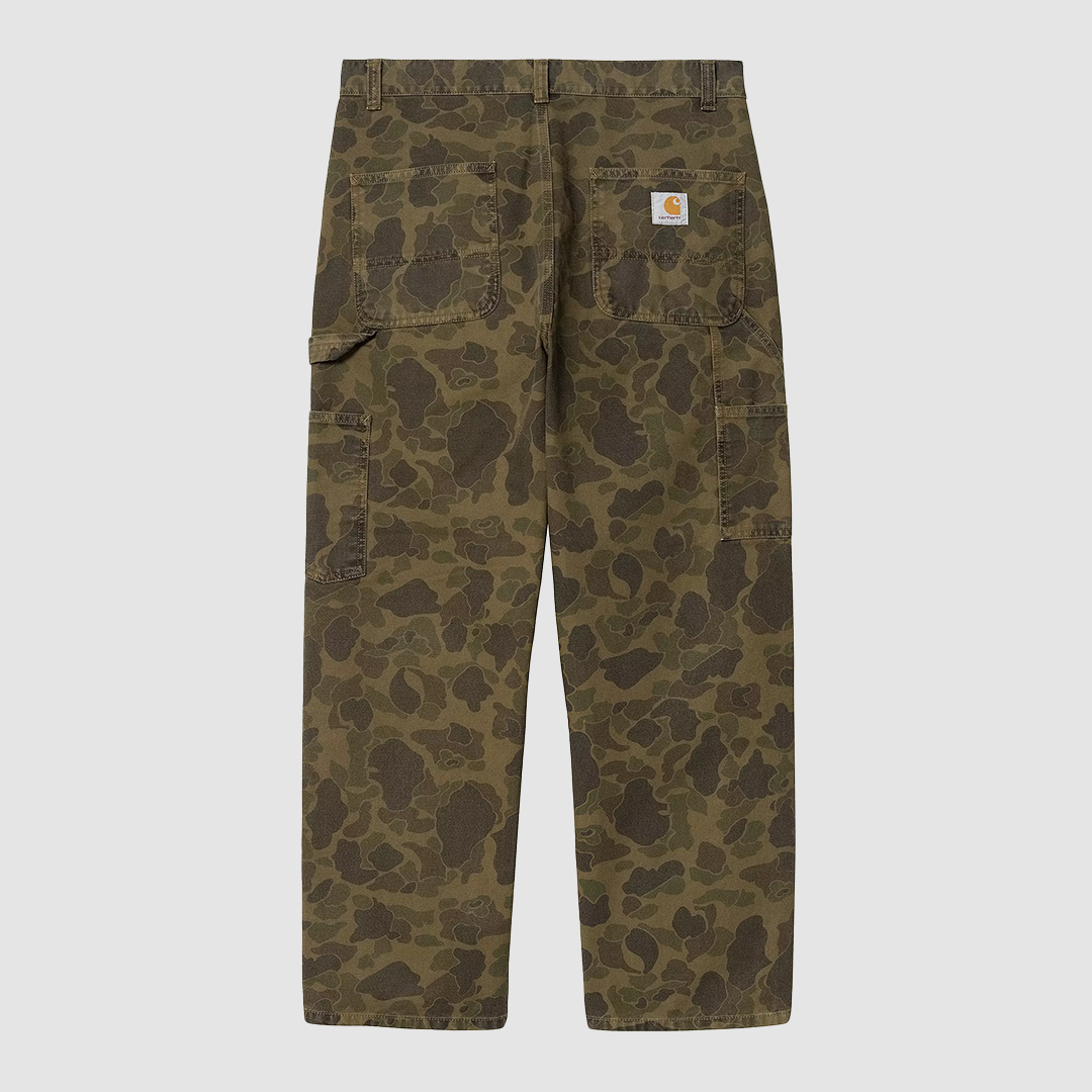 Duck Single Knee Pant Camo Green / Office Green Garment Dyed