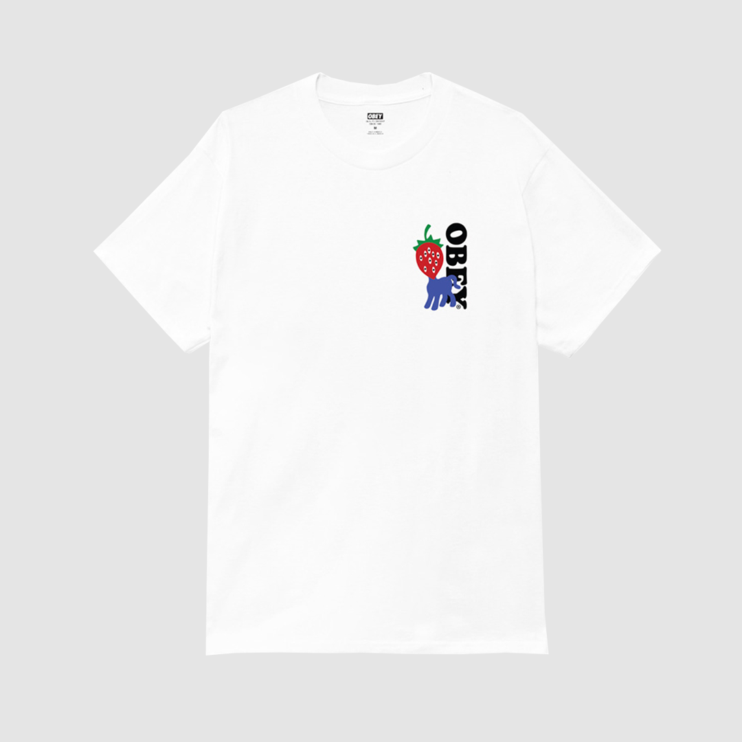 Obey Strawberry T-Shirt White