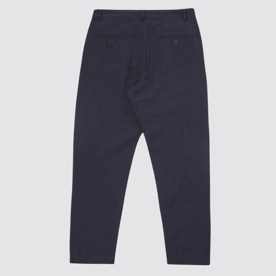 Military Chino Linen Navy
