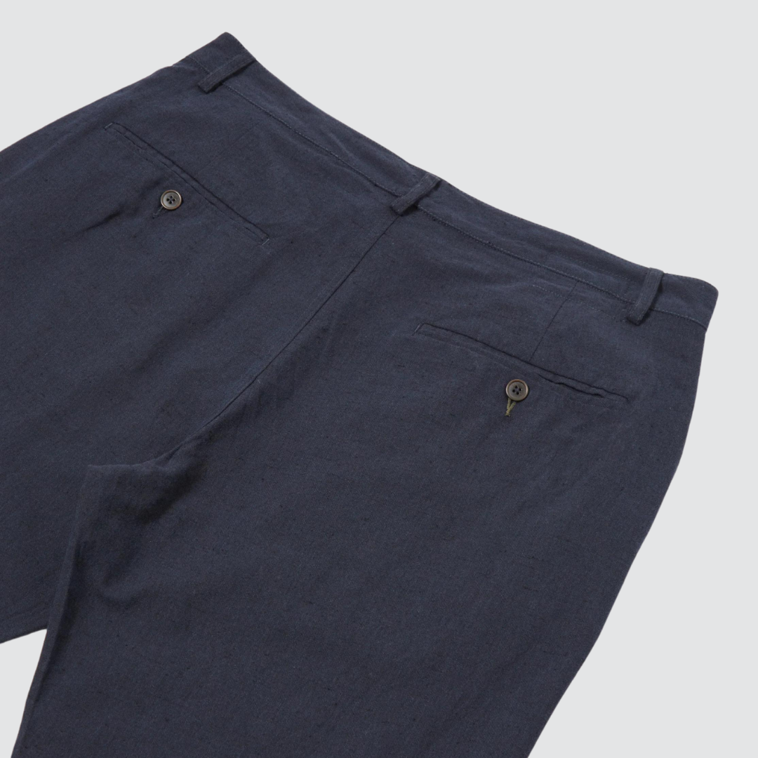 Military Chino Linen Navy