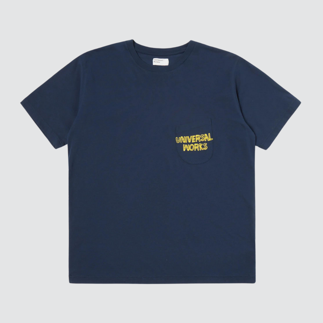 Print Pocket Tee Navy