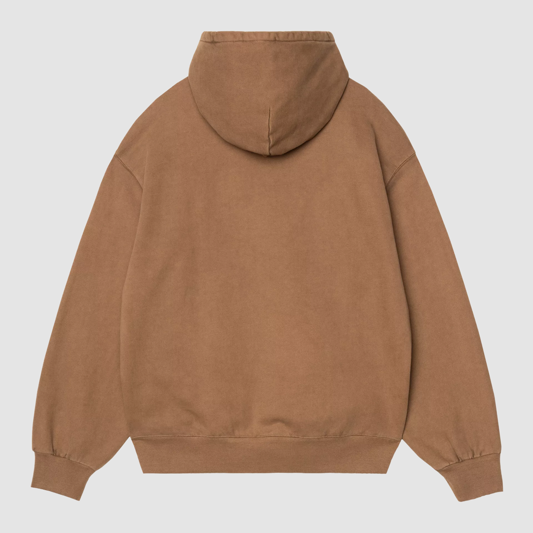 Hooded Vista Sweat WIP H Brown Garment Dyed