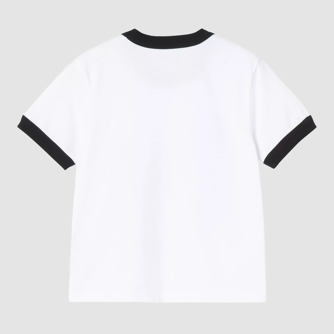 W' S/S IP Ringer T-Shirt White / Black