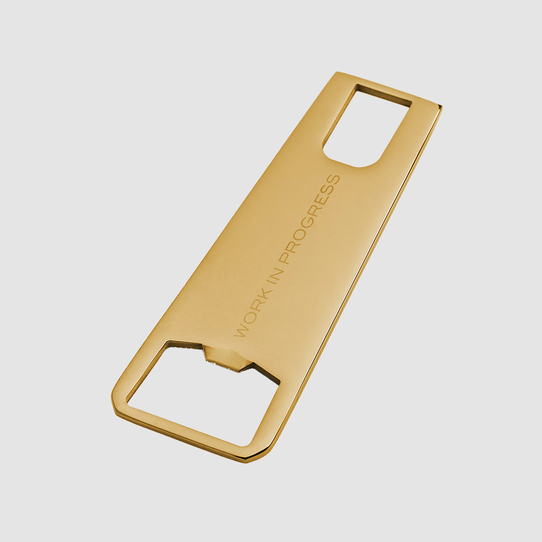 Zip Bottle Opener Gold