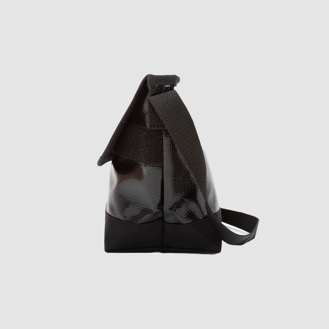 Vinyl Messenger Bag V2 Black XXS