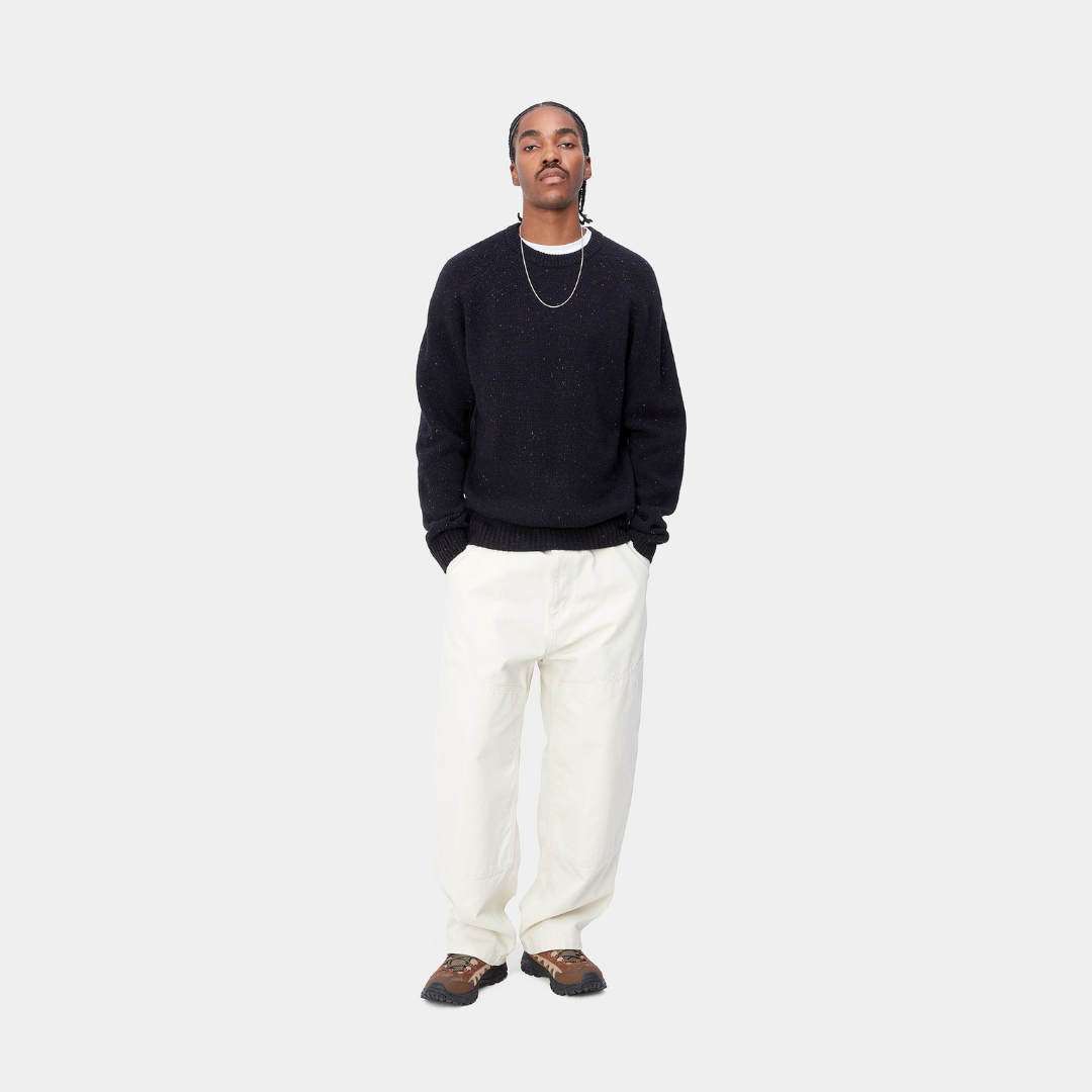 Anglistic Sweater Speckled Dark Navy