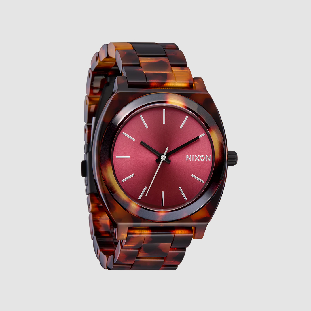 Time Teller Acetate Tortoise / Oxblood