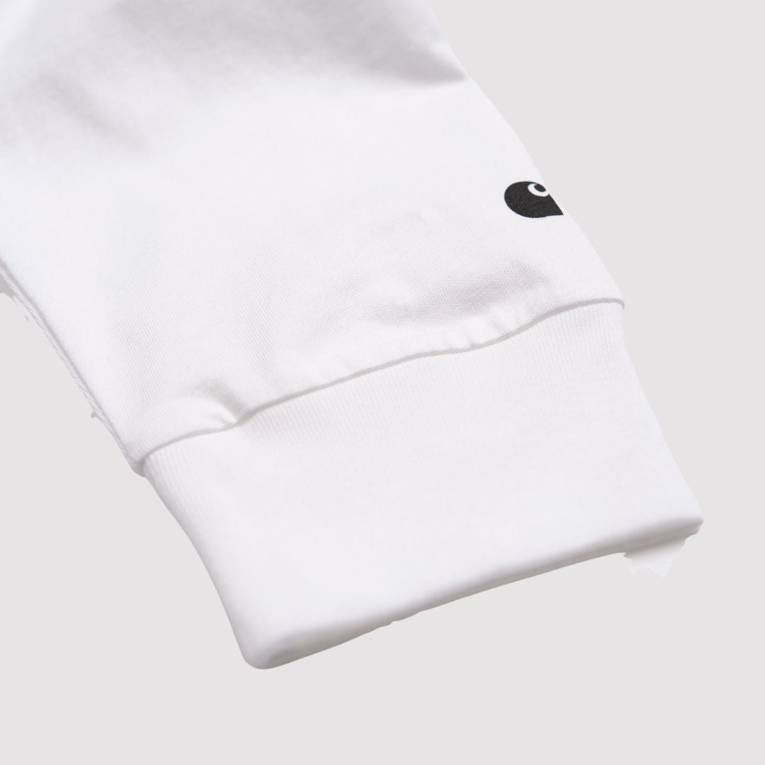 L/S Base T-Shirt White / Black