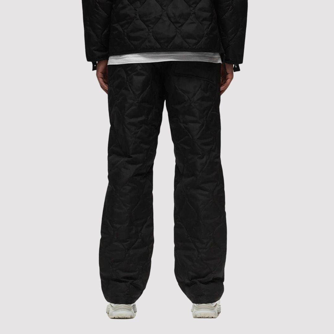 Military Cargo Down Pants Black