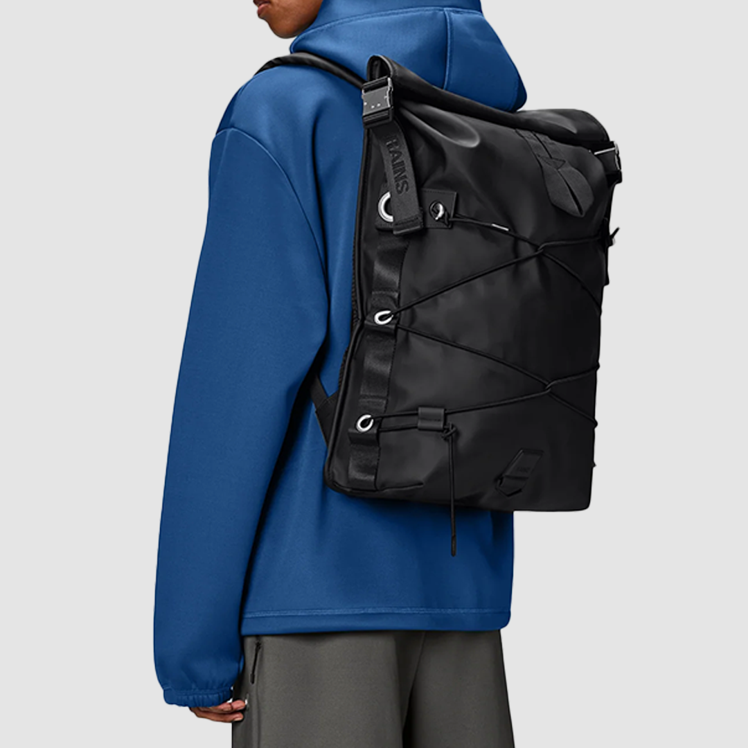 Trail Cord Rolltop Backpack Black