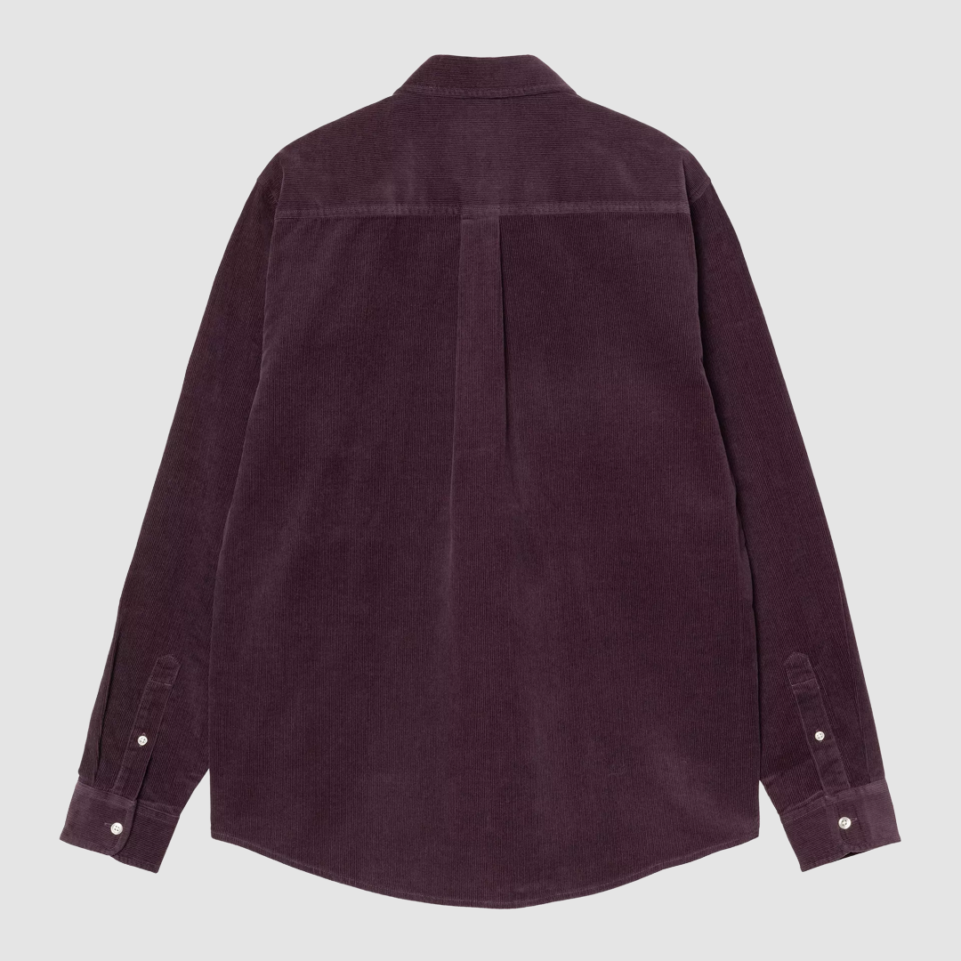 L/S Madison Fine Cord Shirt Cozy Purple / Wax