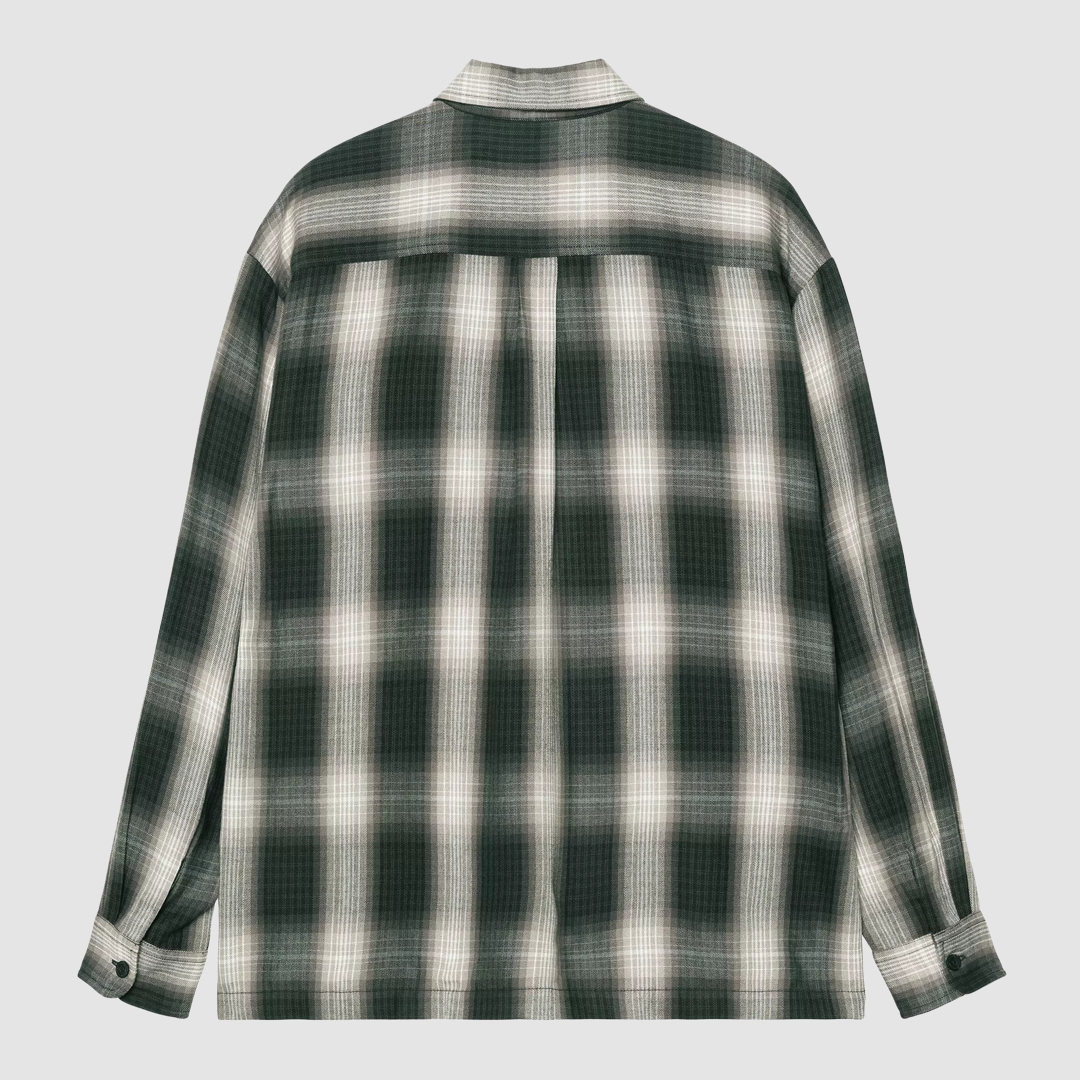 L/S Harlin Shirt Harlin Check, Kale Green