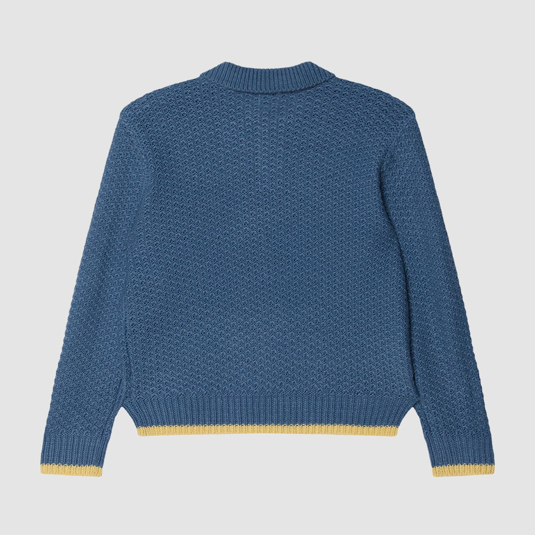 Obey Loreto Polo Sweater Captain's Blue Multi