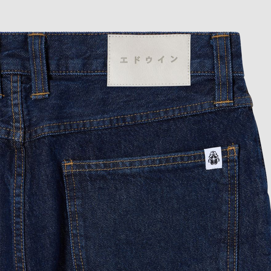 Tyrell Pant Blue Dark Marble Wash