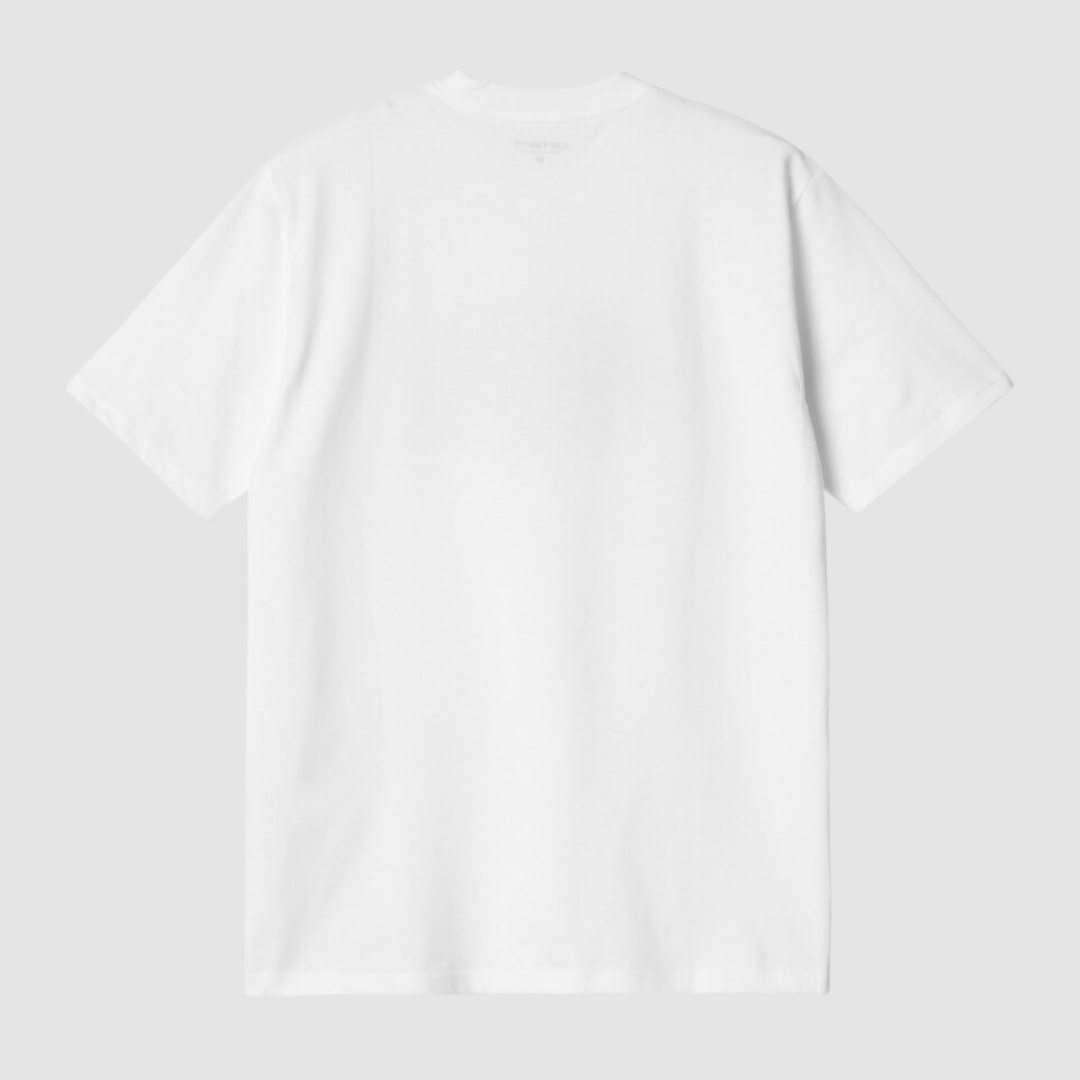 S/S Press Script T-Shirt White