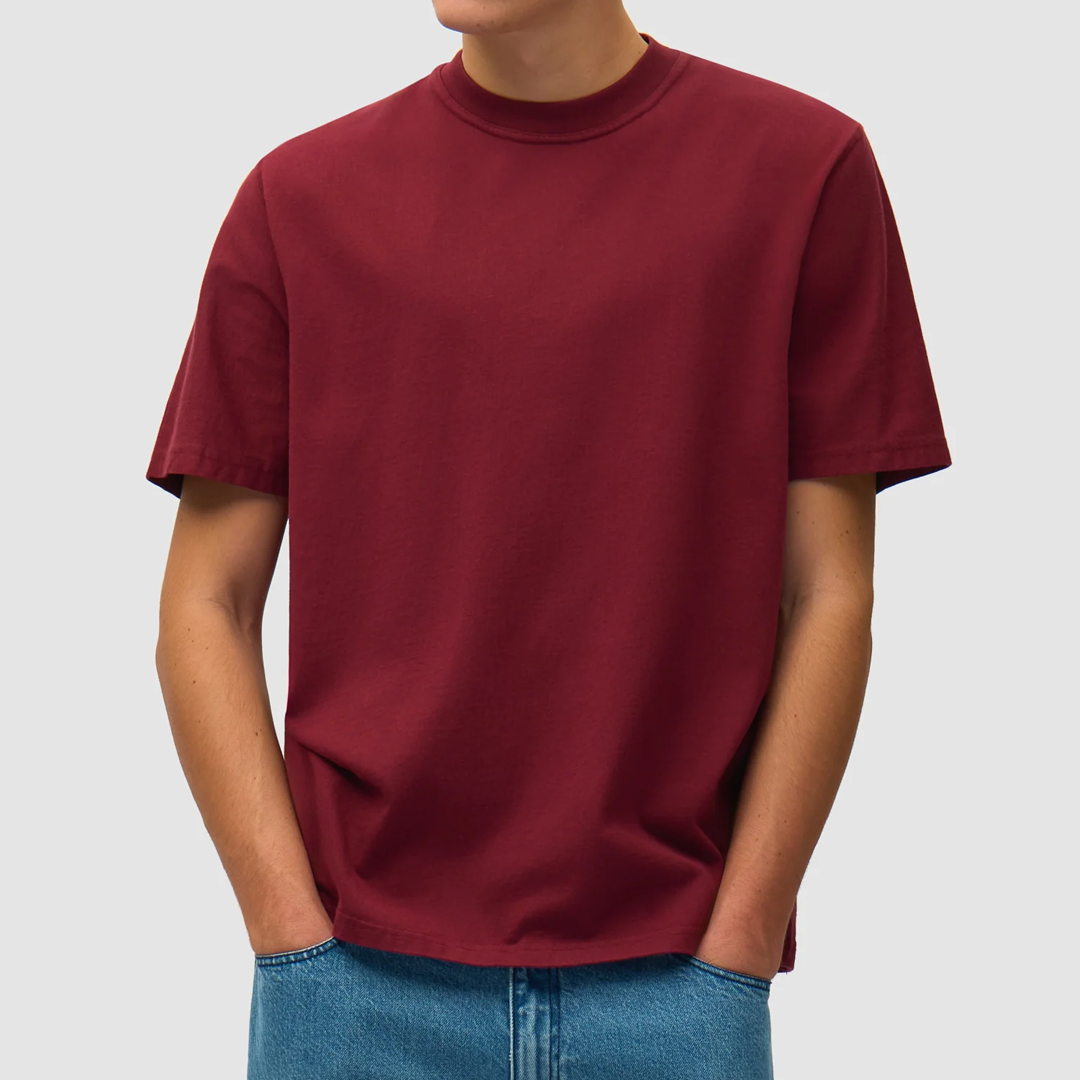 Abstract Back T-Shirt Bordeaux