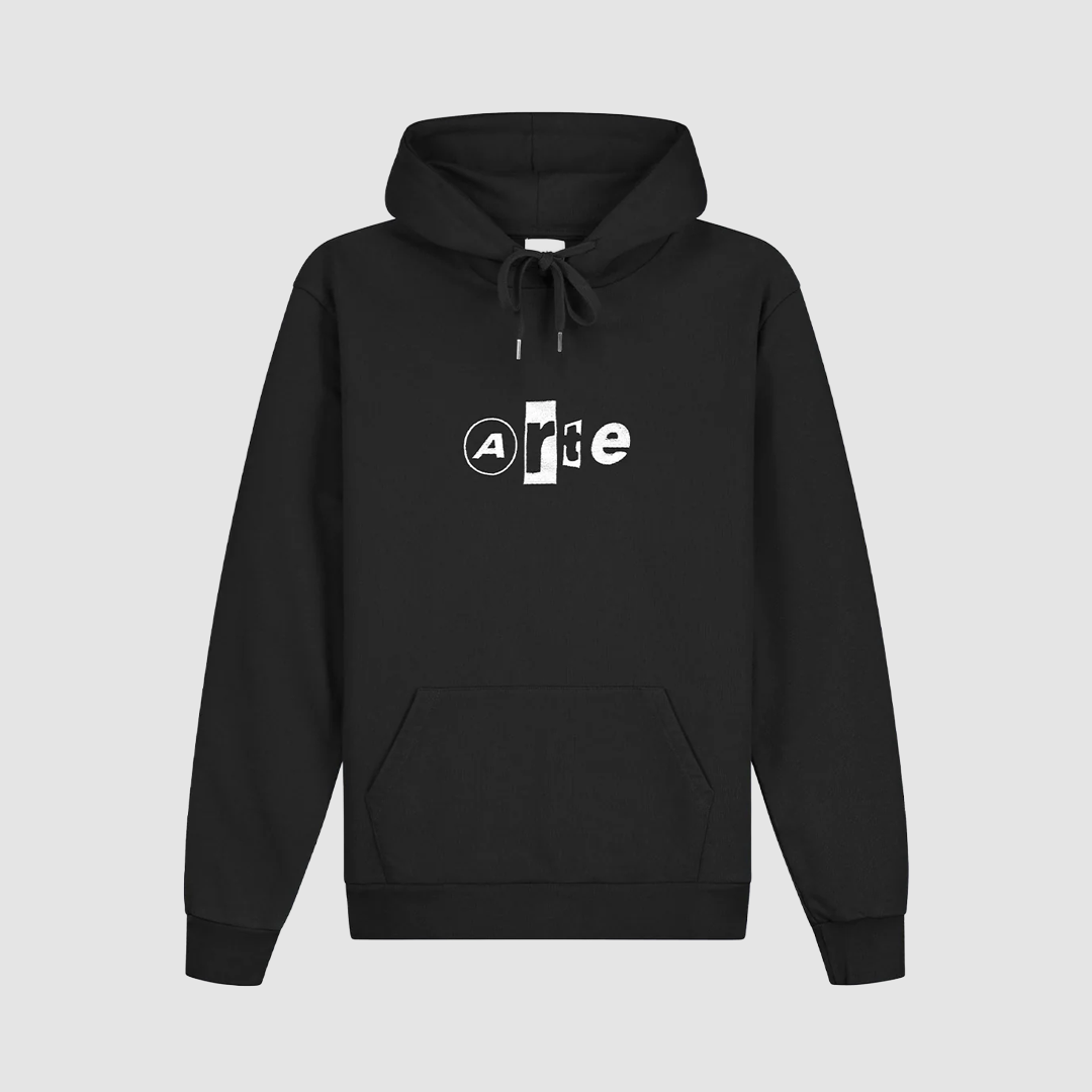 Collage Logo Hoodie Black