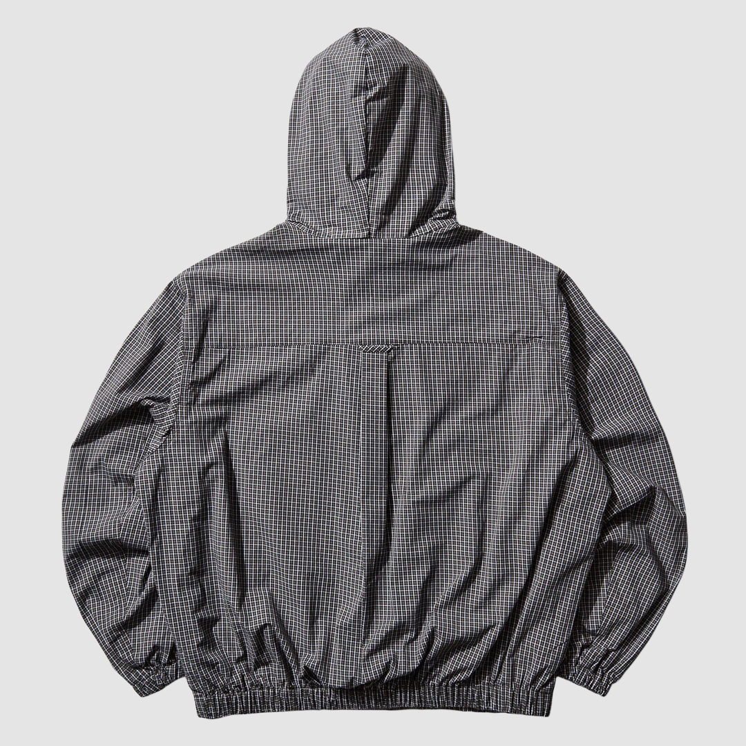 Gingham Masked Shirt Coffee Brown White Black