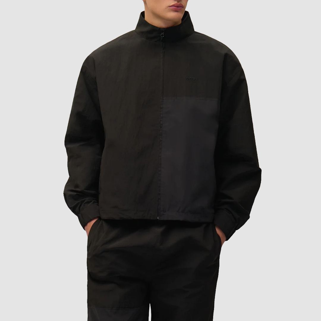 Squared Track Jacket Black